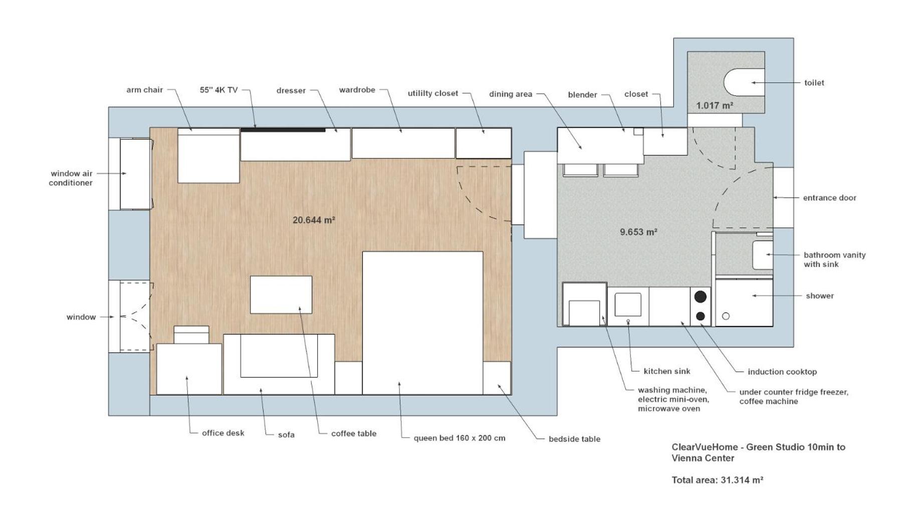 Clearvuehome - Green Studio 10Min To Vienna Center Exterior foto